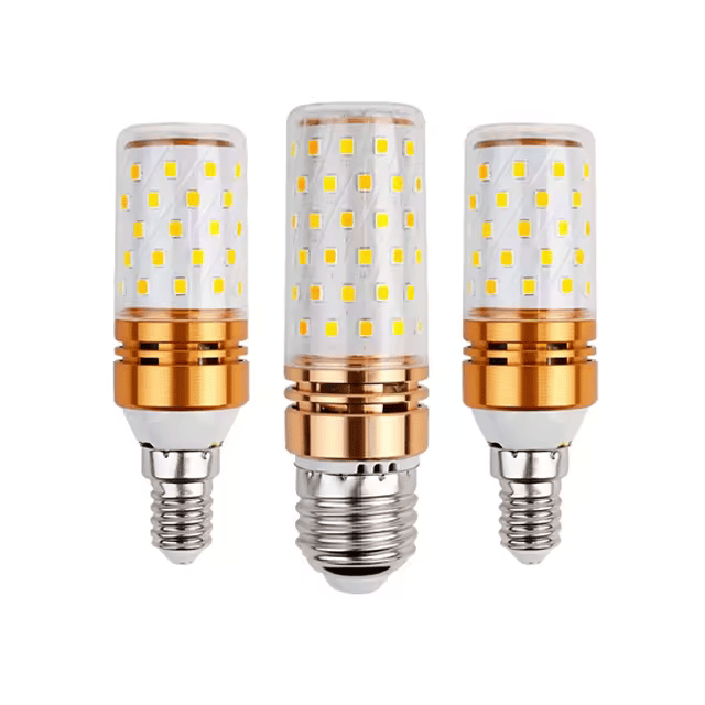 LED SMD Candle Bulb E14\E27| 16W | Warm White - Image 1